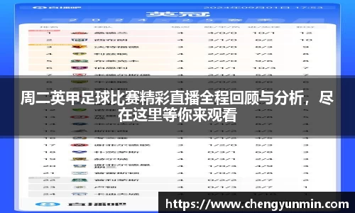 周二英甲足球比赛精彩直播全程回顾与分析，尽在这里等你来观看